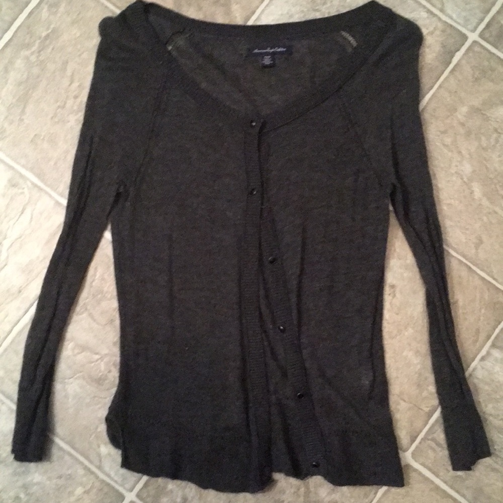 Grey cardigan